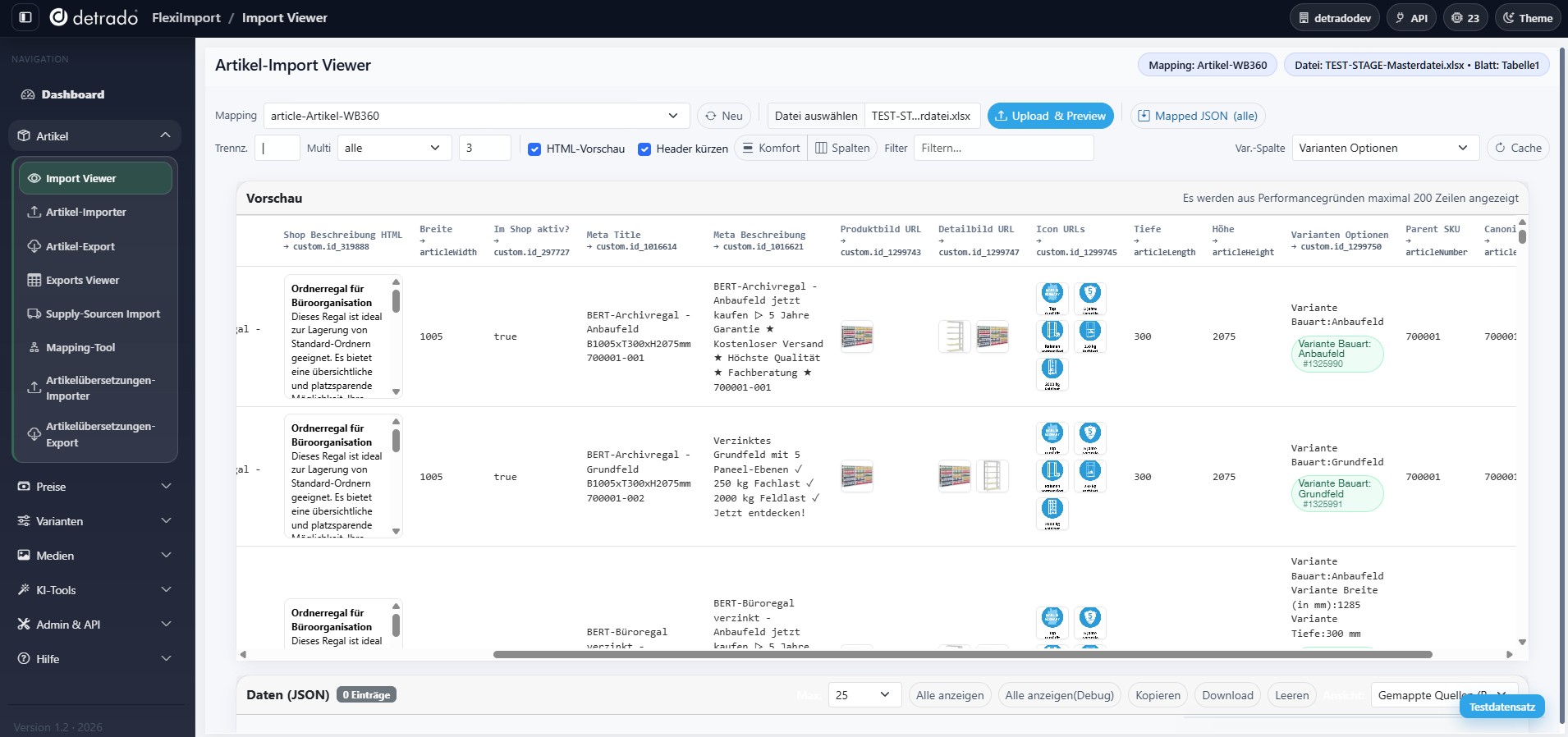FlexiImport Preis-Viewer